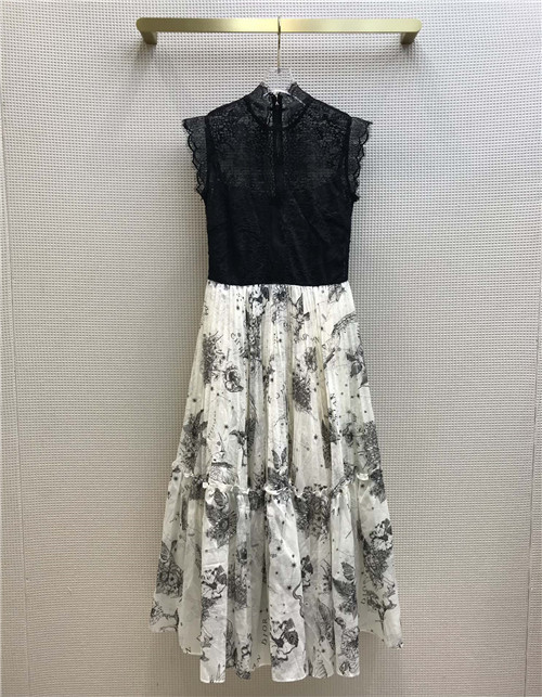 dior lace vest dress