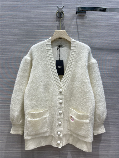 fendi mohair cardigan