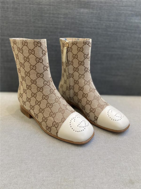 gucci flat boots
