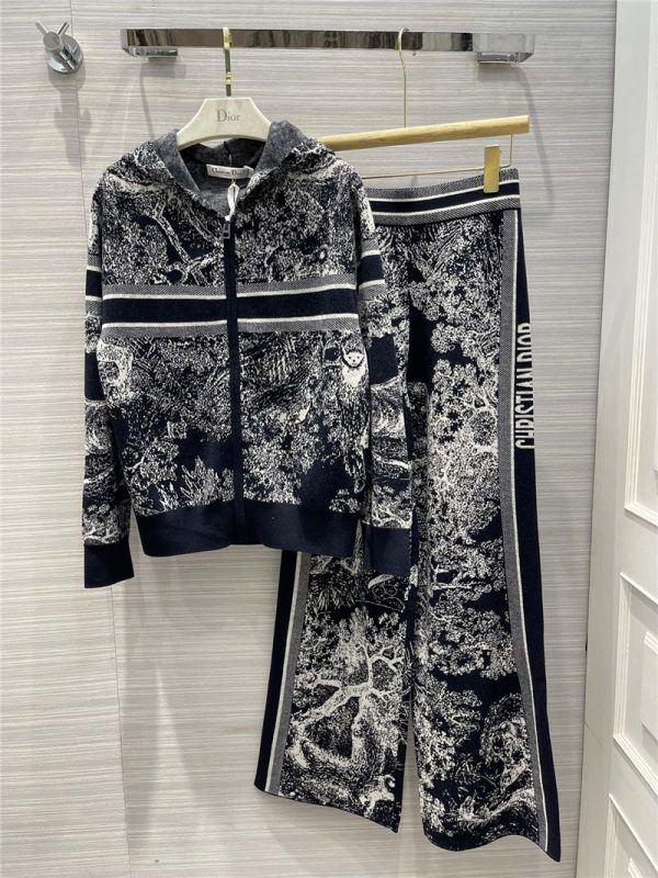 dior cashmere knit suit