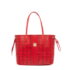 MCM Reversible Liz Shoppers in Visetos Ruby Red Tote Bags MWP7AVI22RU001