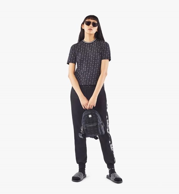MCM Stark Side Studs Backpack in Visetos Black - Image 20