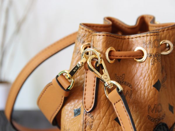 Mcm Panda Drawstring Bucket Bag - Image 5