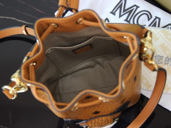 Mcm Panda Drawstring Bucket Bag - Image 9