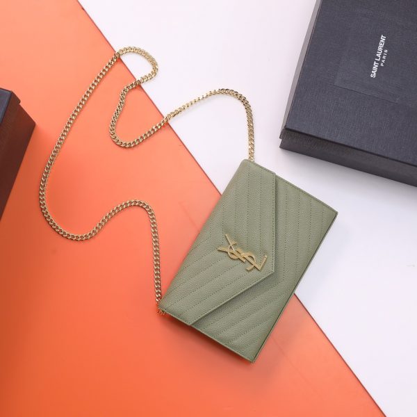 YSL Yves Saint Laurent ???????? ??? Envelope Gold logo