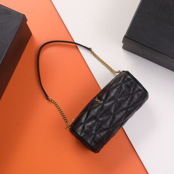 YSL Yves Saint Laurent New SADE Mini Duffel Bag Black