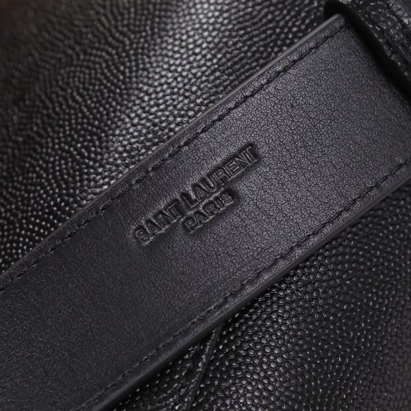 YSL Yves Saint Laurent Classic fanny pack or chest bag in black leather - Image 7