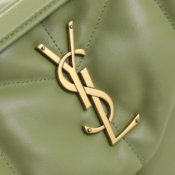 YSL Yves Saint Laurent ?????? ?????? Quilted Leather Bag Green - Image 4