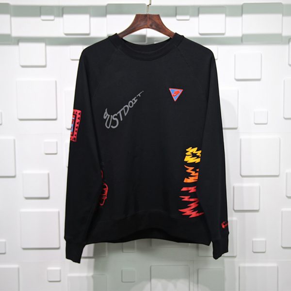 NK 3M REFLECTIVE GRAFFITI PRINT GIRAFFE SWEATSHIRT PULLOVER