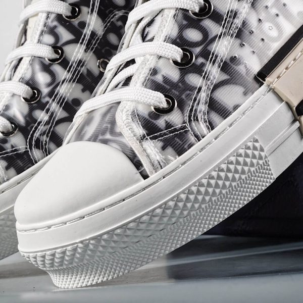 B23 OBLIQUE HIGH TOP SNEAKERS-BLACK&WHITE REPLICA - Image 4