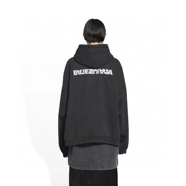 Balenciaga 22FW inverted letter embroidery zipper hooded jacket - Image 14