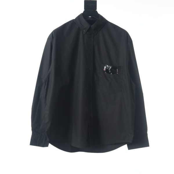 Balenciaga BLCG 22FW Taped Cola Long Sleeve Shirt