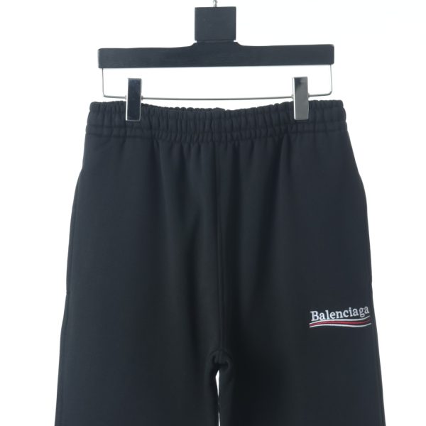 Balenciaga Paris Family Coca -Cola embroidery straight trousers black - Image 5