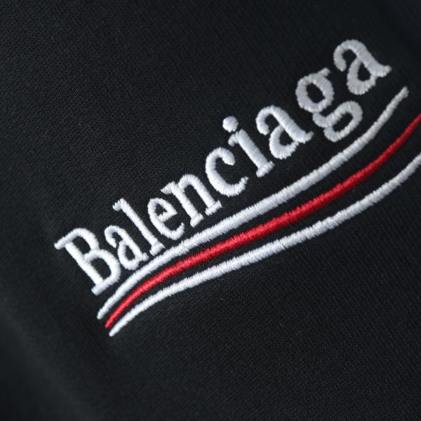 Balenciaga Paris Family Coca -Cola embroidery straight trousers black - Image 3