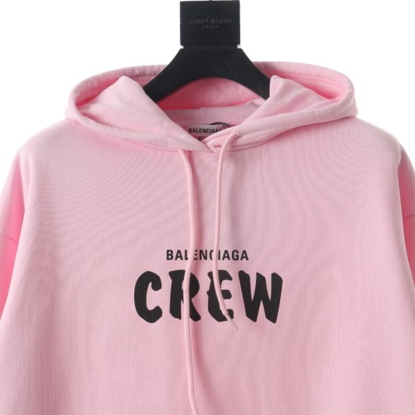 Balenciaga Crew letters printing sweaters pink - Image 3