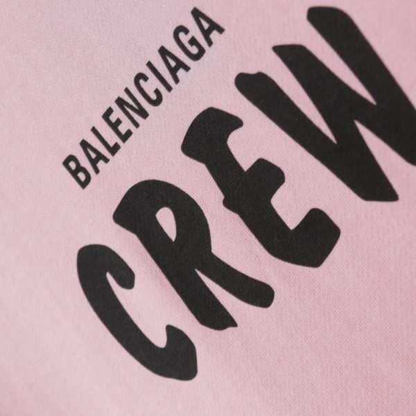 Balenciaga Crew letters printing sweaters pink - Image 4