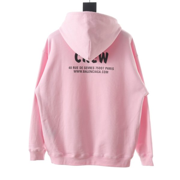 Balenciaga Crew letters printing sweaters pink - Image 9