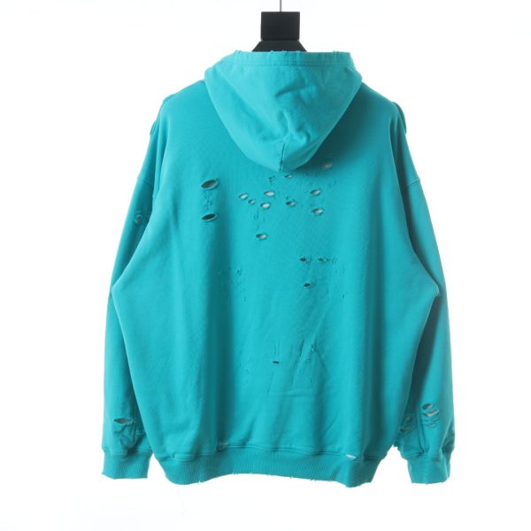 Balenciaga letter printing holes -hooded sweater B - Image 9