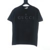 GUCCI chest letter print short-sleeved T-shirt black