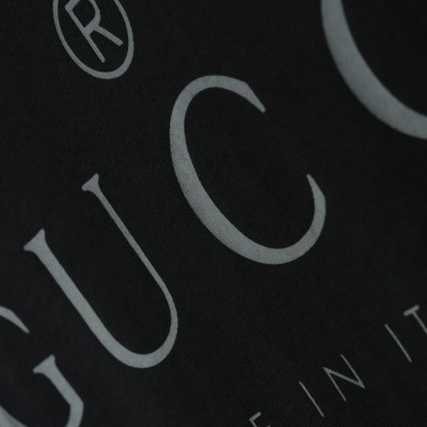 GUCCI chest letter print short-sleeved T-shirt black - Image 4