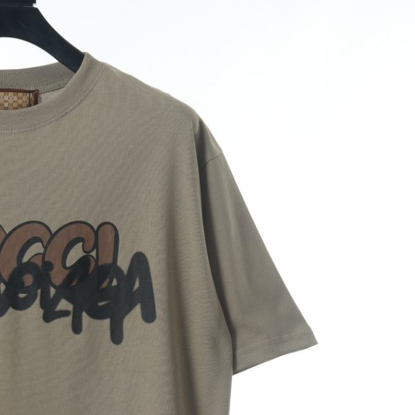 Gucci Balenciaga joint overlapping letters short-sleeved T-shirt - Image 4