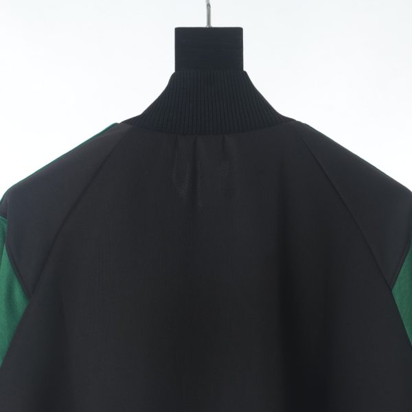GUCCI three-color striped rubberized zipper suit jacket - Image 7