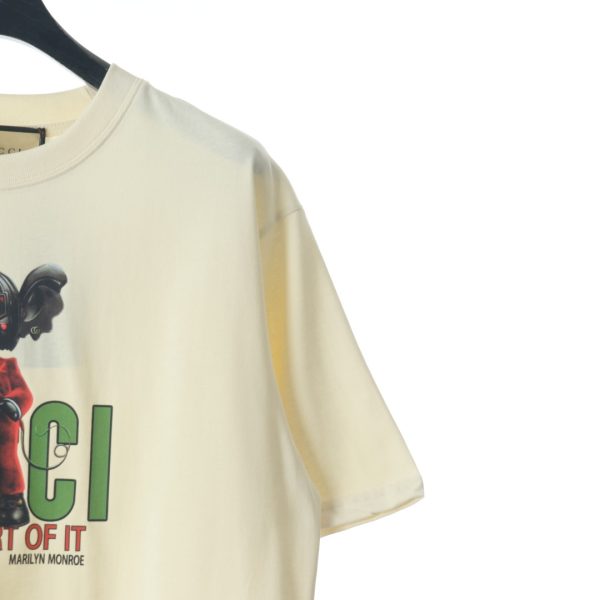 Gucci cartoon portrait letter print short-sleeved T-shirt - Image 4