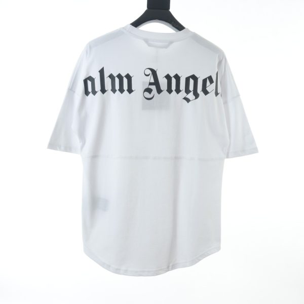 Palm Angels Letter Back Short Sleeve T-Shirt - Image 9