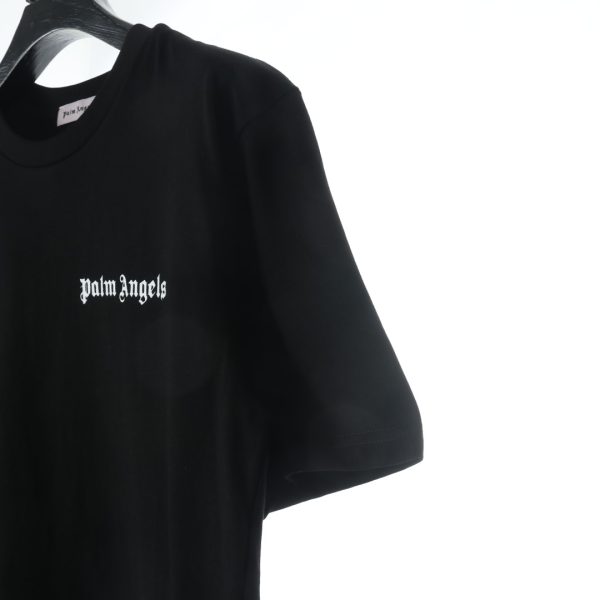 Palm Angels basic all-match letter small logo Logo short-sleeved T-shirt - Image 5