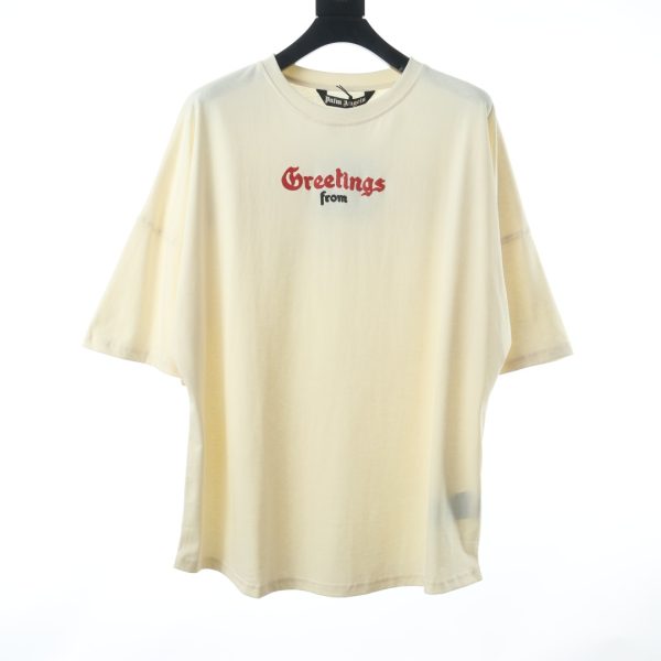 Palm Angels California limited foam letter short-sleeved T-shirt