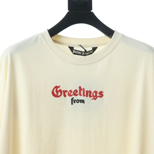 Palm Angels California limited foam letter short-sleeved T-shirt - Image 3