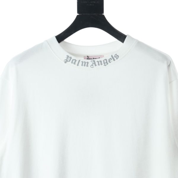 Palm Angels 22ss reflective logo and hot beads coconut tree beach short-sleeved T-shirt - Image 3
