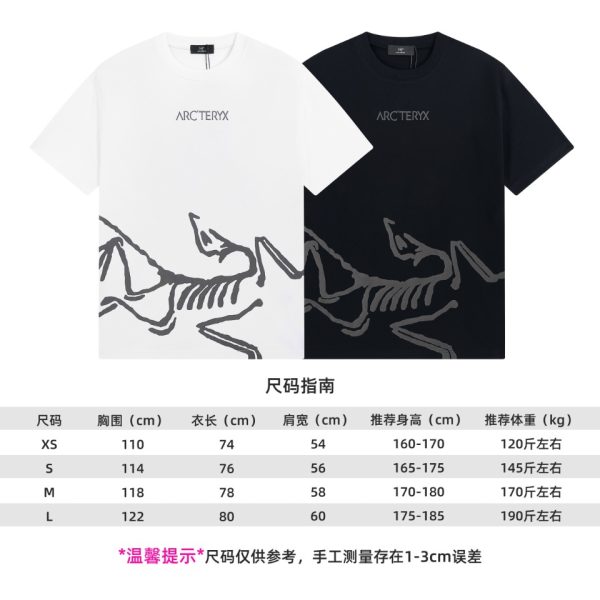 ARCTERYX bird ? 2023 spring and summer new foam alignment printing short-sleeved T-shirt - Image 10