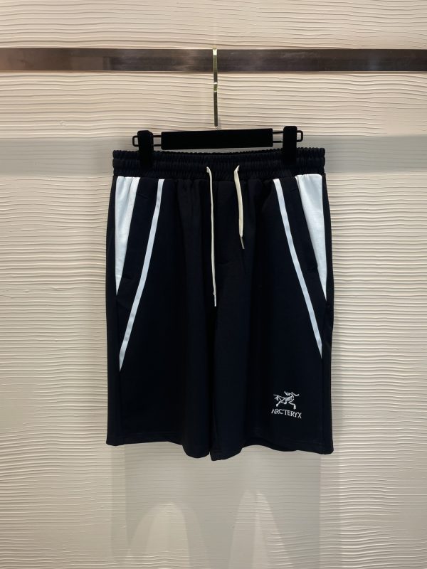 Top quality Arcteryx Archeopteryx 2023 new logo letter embroidery pattern silk cotton light fabric casual shorts Black White M-4XL - Image 3