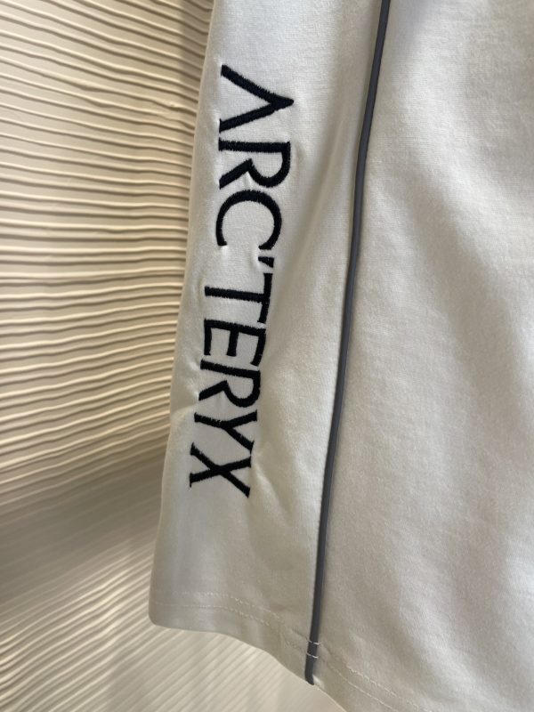 Top quality Arcteryx Archeopteryx 2023 new logo letter embroidery pattern silk cotton light fabric casual shorts Black White M-4XL - Image 9