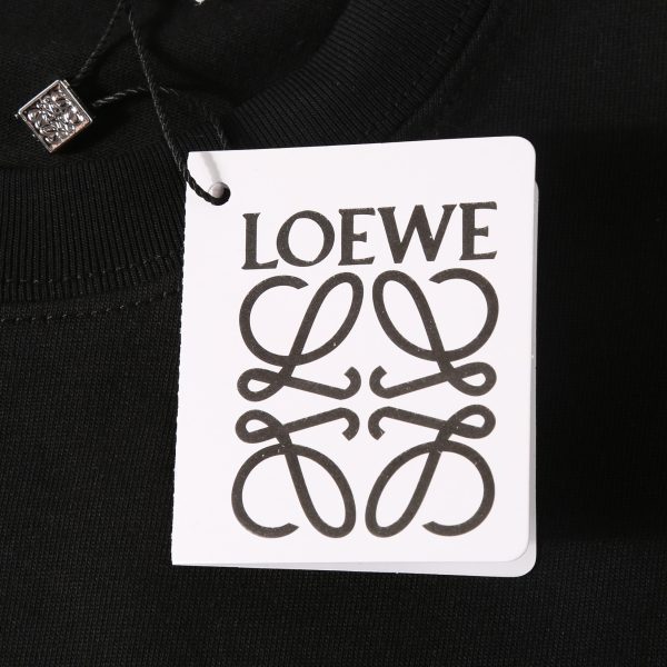 High-quality LOEWE23 new style, high-quality ?Heavy double yarn 280g32 counts, smooth cotton washable feel, front and rear high-end embroidery printing - Image 8