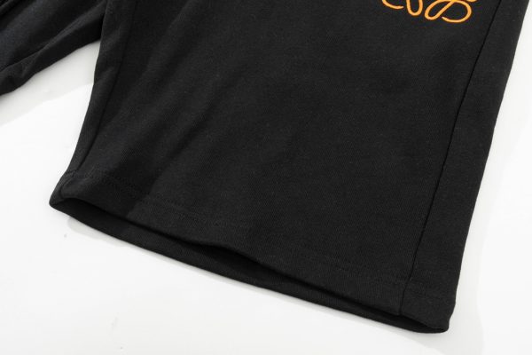 LOEWE graffiti embroidery letters embroidery five-point pants - Image 9
