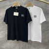 LOEWE 2023 men's round neck short-sleeved T-shirt is new! Iconic embroidered small LOGO, simple but exquisite
