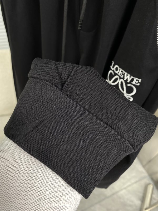 LOEWE 2023 round neck short-sleeved suit pure cotton double yarn fabric upper body will not be stuffy - Image 10
