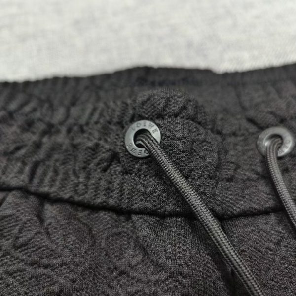 23SS spring and summer new Loewe drawstring casual pants exclusive for specific dark pattern embossed fabric thin section comfortable and breathable - Image 6