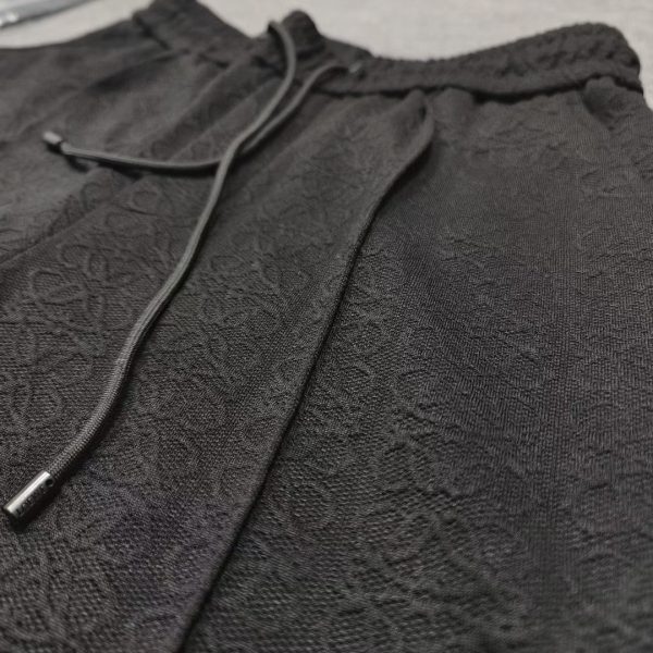 23SS spring and summer new Loewe drawstring casual pants exclusive for specific dark pattern embossed fabric thin section comfortable and breathable - Image 8