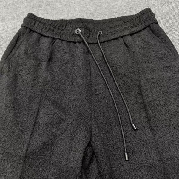 23SS spring and summer new Loewe drawstring casual pants exclusive for specific dark pattern embossed fabric thin section comfortable and breathable - Image 10