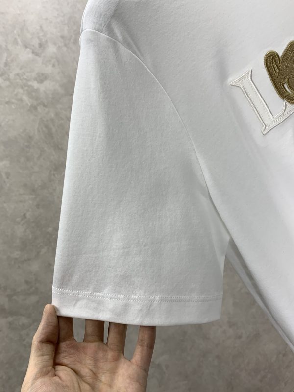 Loewe can wear 200+ catties 2023 spring and summer latest style, spring and summer half-sleeved custom double-sided long-staple cotton illustration design - Image 8