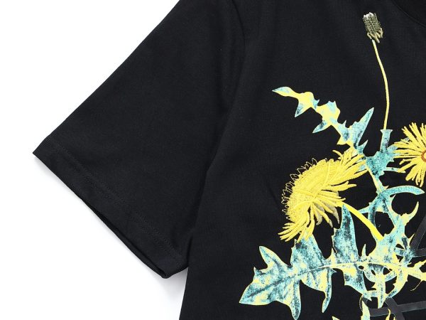 LOEWE 23SS Floral Embroidery Short Sleeves] Heavy industrial embroidery, the fabric is imported from the original factory and customized 40s double-strand smooth cotton, the fabric is soft and comfortable to the touch - Image 6
