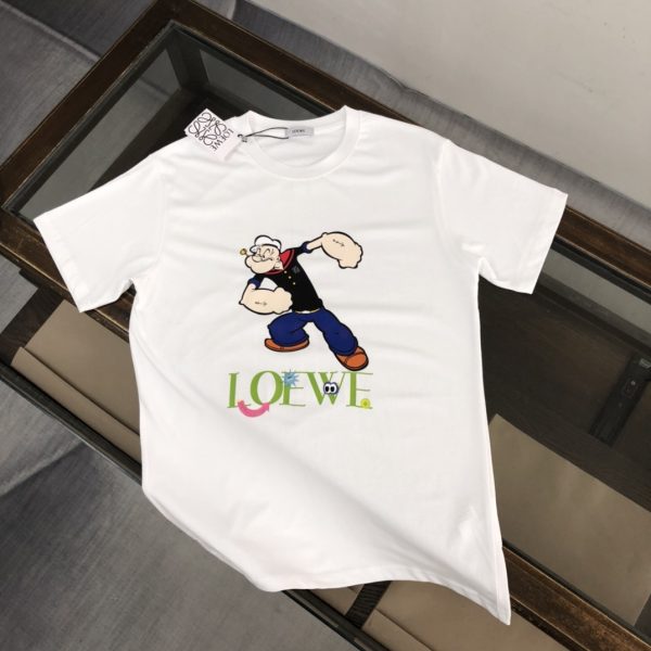 LOEWE 2023 new launch counter series cotton T-shirt! new design inspiration - Image 3