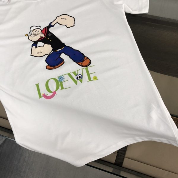 LOEWE 2023 new launch counter series cotton T-shirt! new design inspiration - Image 8