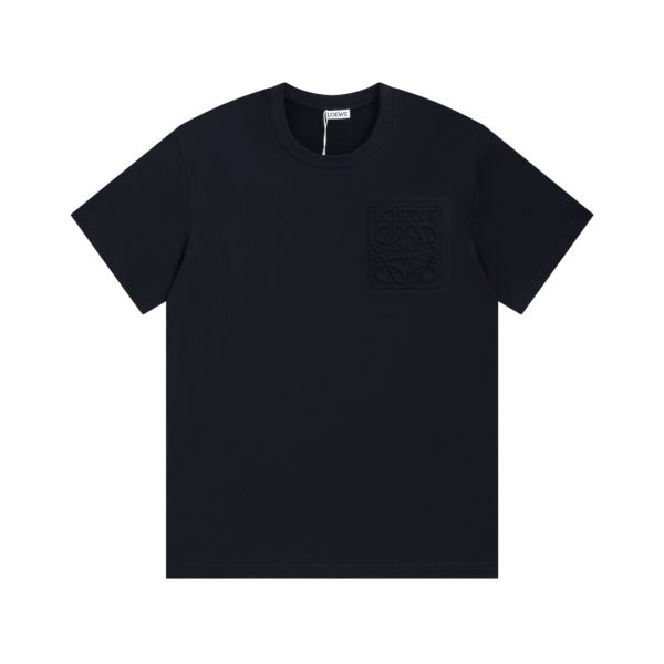 LOEWE / neon embroidery fluorescent powder short-sleeved T-shirt The effect of spraying monkeys on the chest is very recognizable   Each needle and thread is fine. Japanese Tajima embroidery machine hollow embroidery. This embroidery has a super three-dimensional effect and a density of more than 40,000 needles. - Image 3