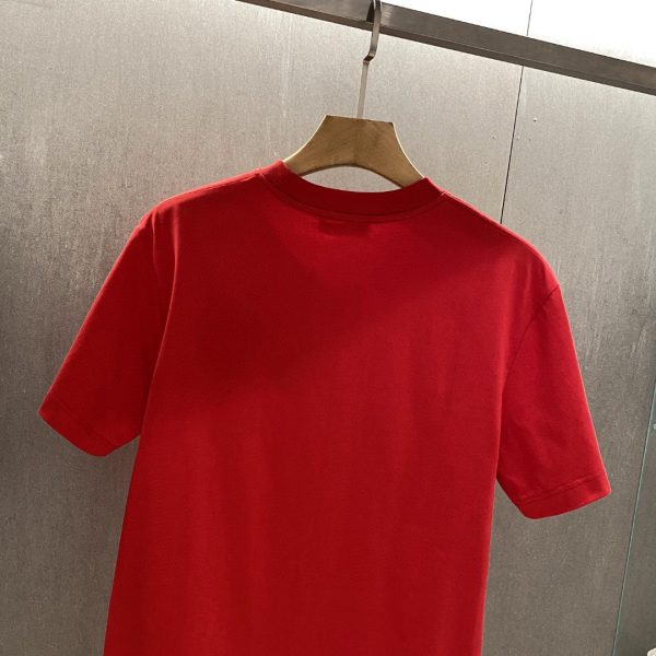 LOEWE 2023 men's round neck short-sleeved T-shirt is new! Signature embroidered small LOGO, simple but exquisite, selected customer-supplied imported fabrics - Image 11