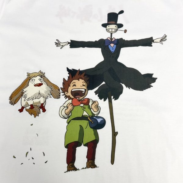 Loew*23 Early Spring New Castle Capsule Series Scarecrow Short Sleeves Lightweight cotton jersey crewneck T-shirt featuring Markl and Turnip Head prints and Heen thread embroidery on the front - Image 6