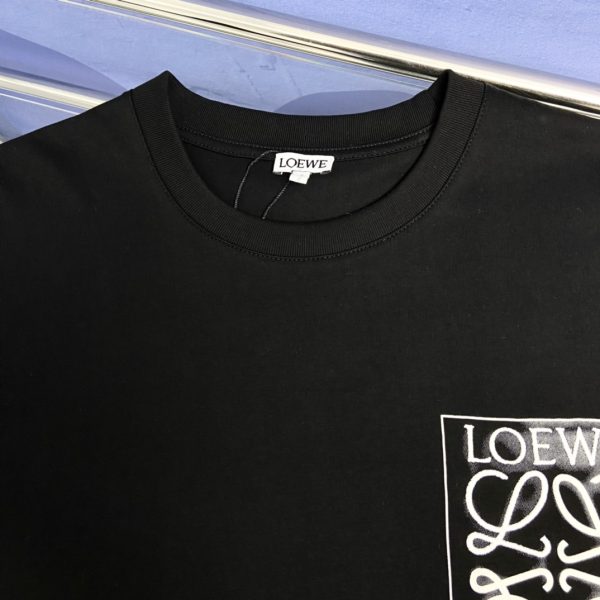 Loewe 23SS False Pocket Embroidered Design Short Sleeve T-Shirt - Image 4